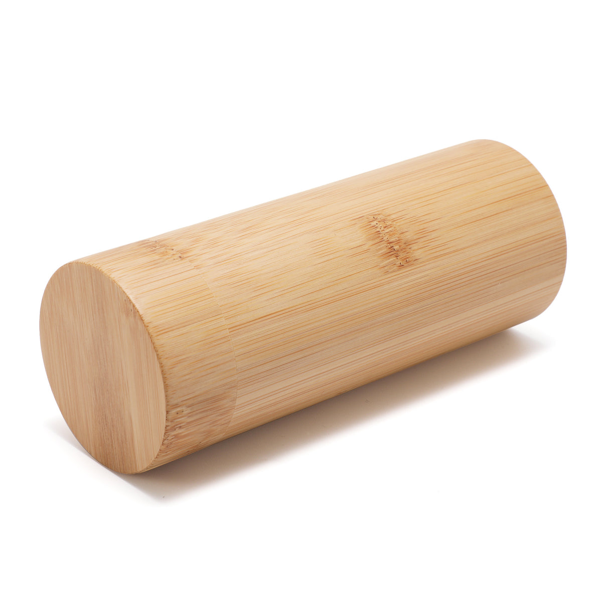 Natural Bamboo Cylindrical Glasses Case